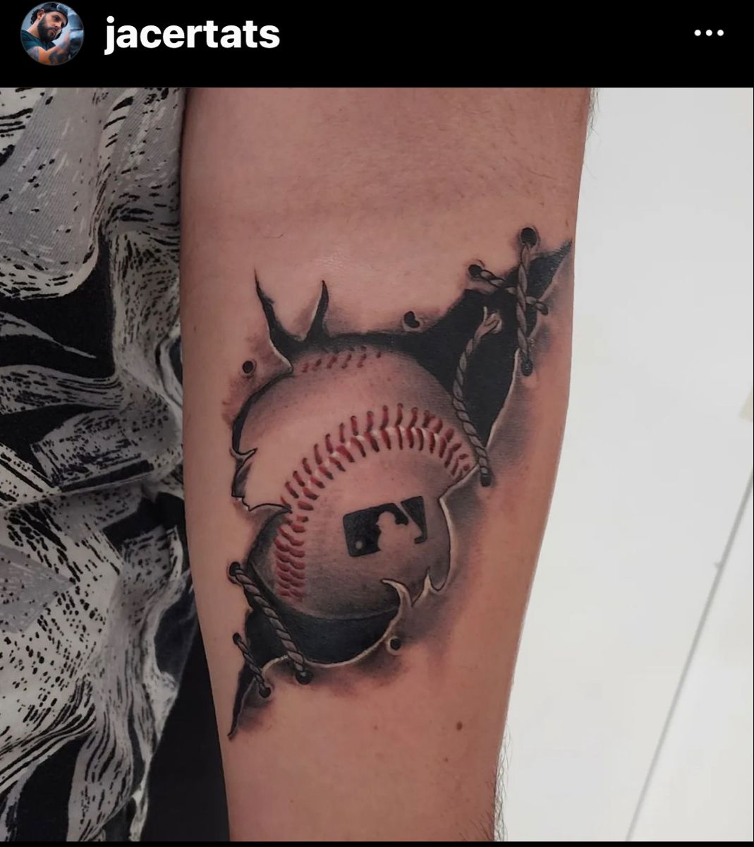 baseball tattoos for men 0027