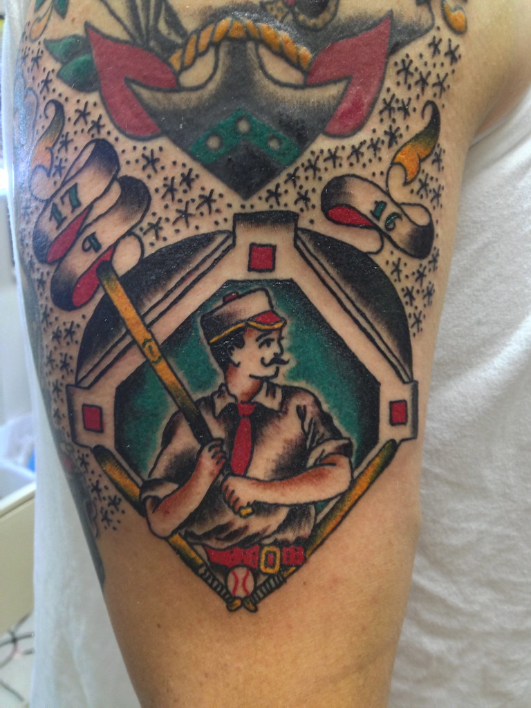 baseball tattoos for men 0041