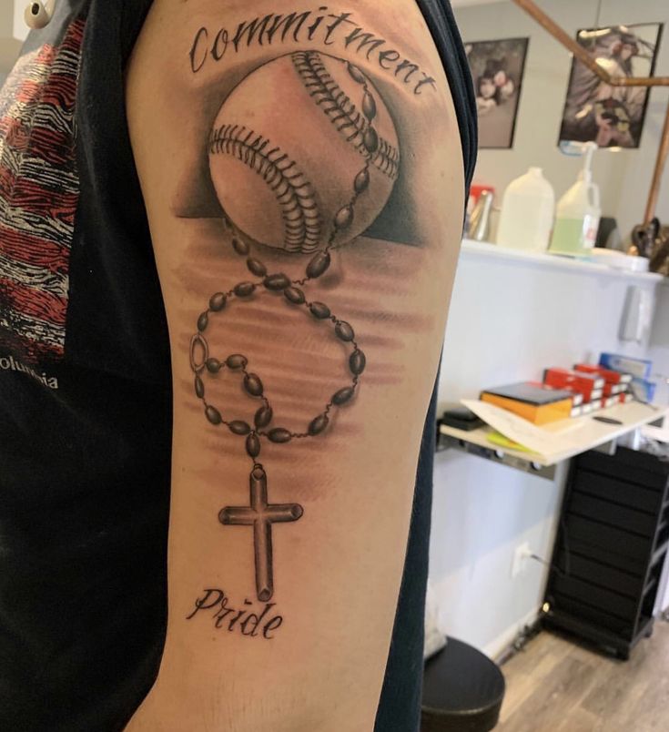 baseball tattoos for men 0095