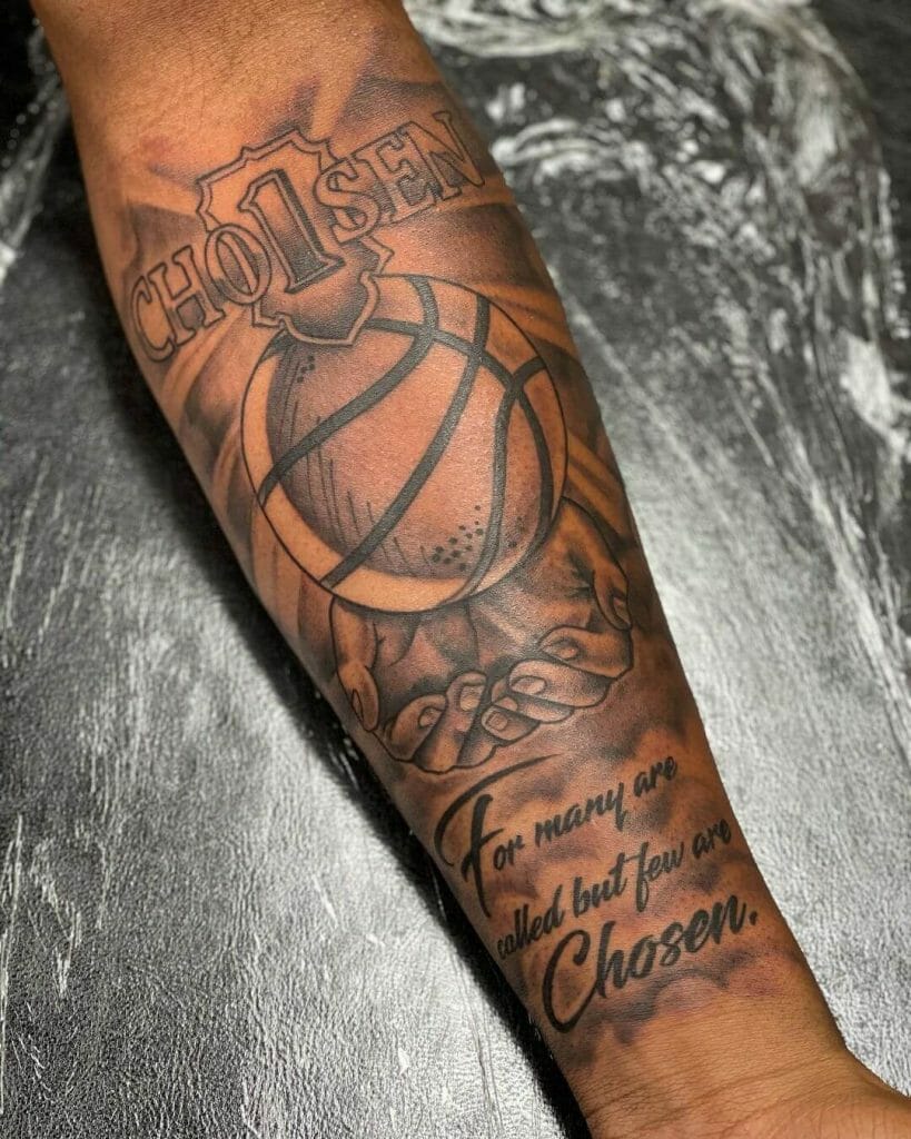 basketball sleeve tattoos for men