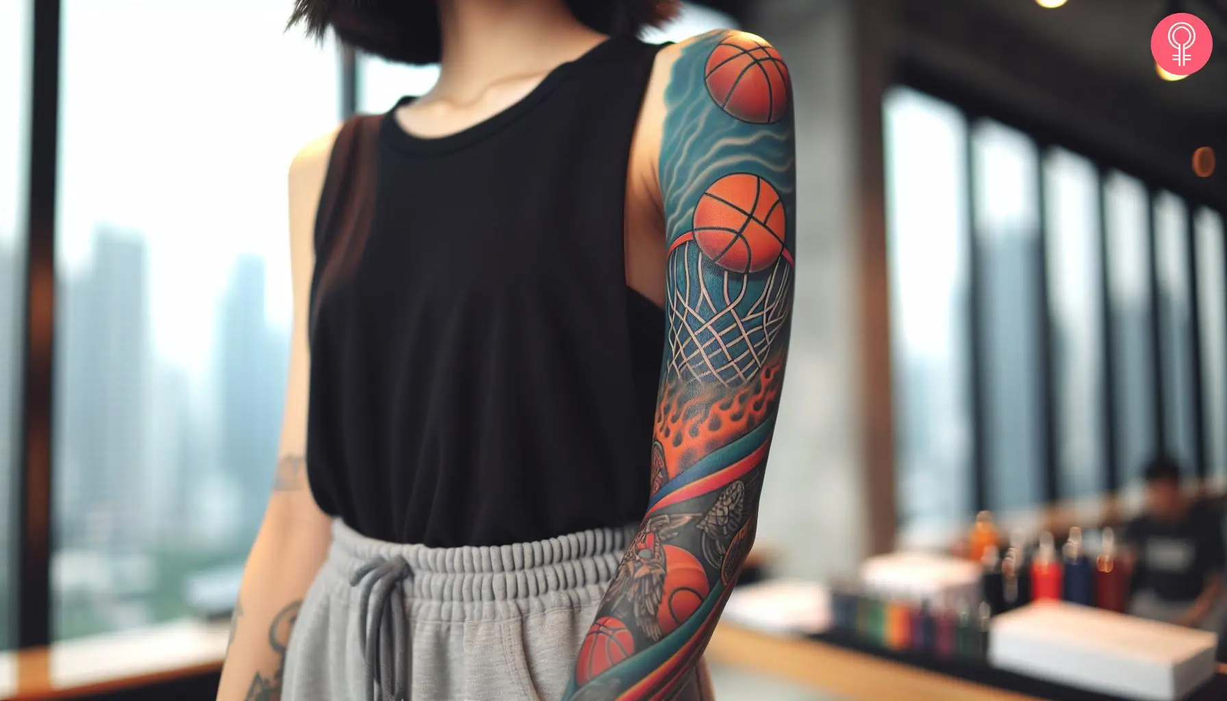 basketball tattoos for men 0084