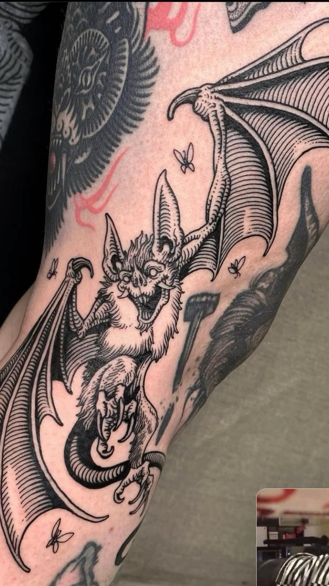 bat tattoos for men 0026