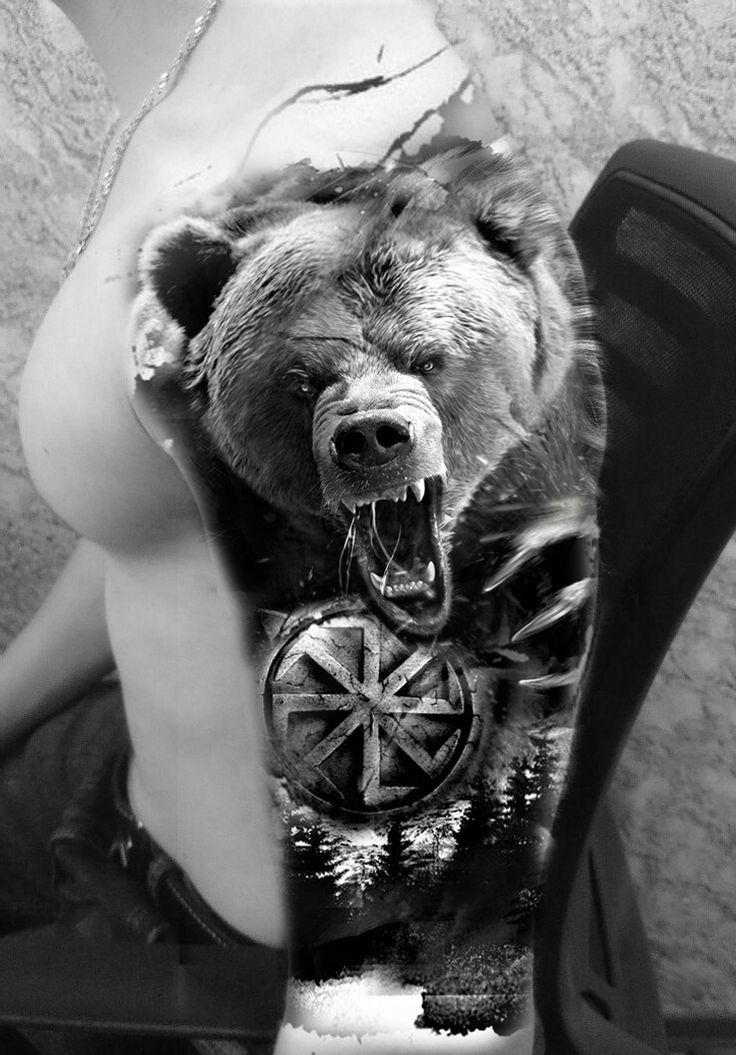 bear tattoos for men 0014