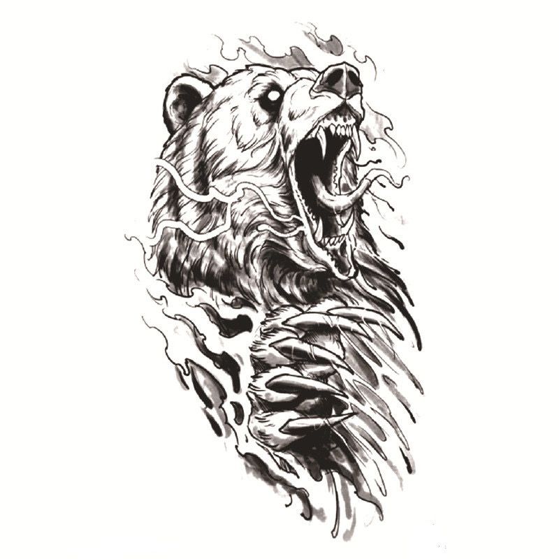 bear tattoos for men 0019