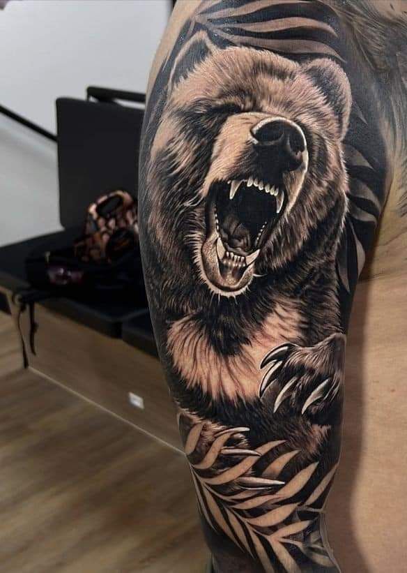 bear tattoos for men 0023