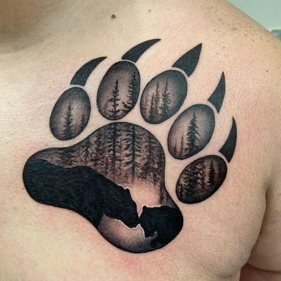 bear tattoos for men 0068