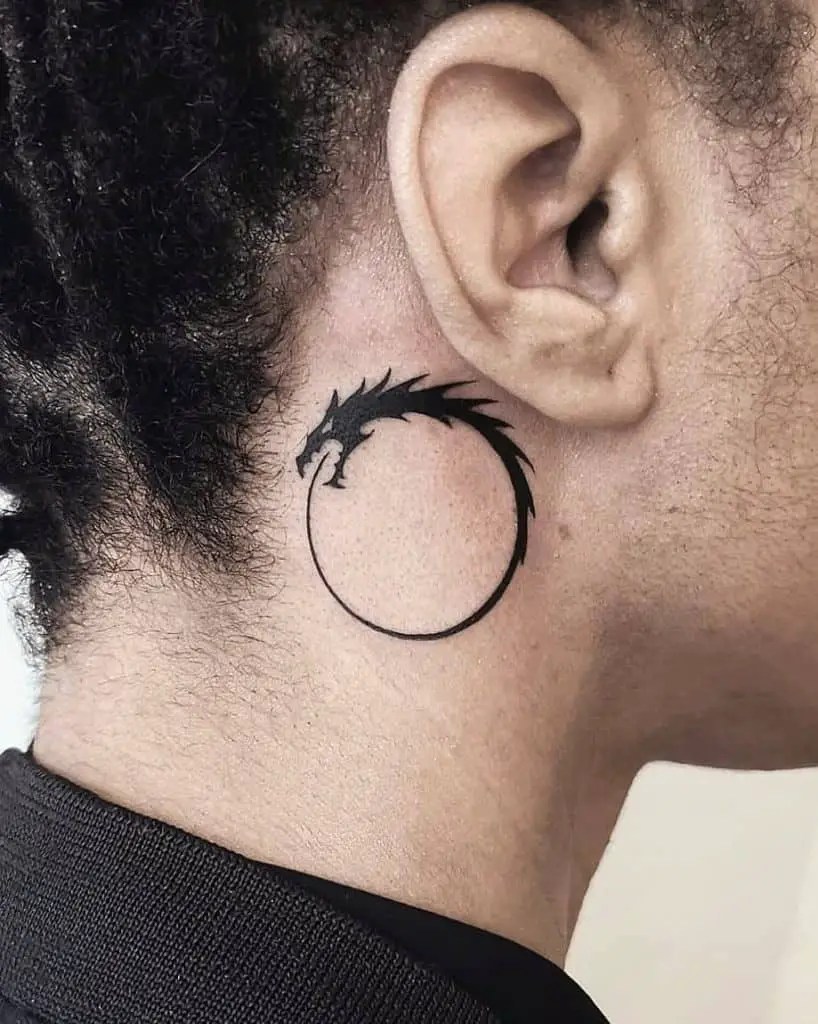 behind the ear tattoos for men 0010