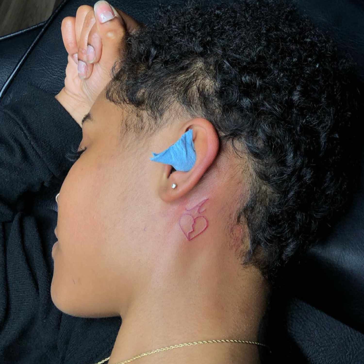 behind the ear tattoos for men 0021