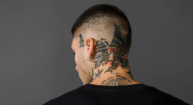 behind the ear tattoos for men 0027