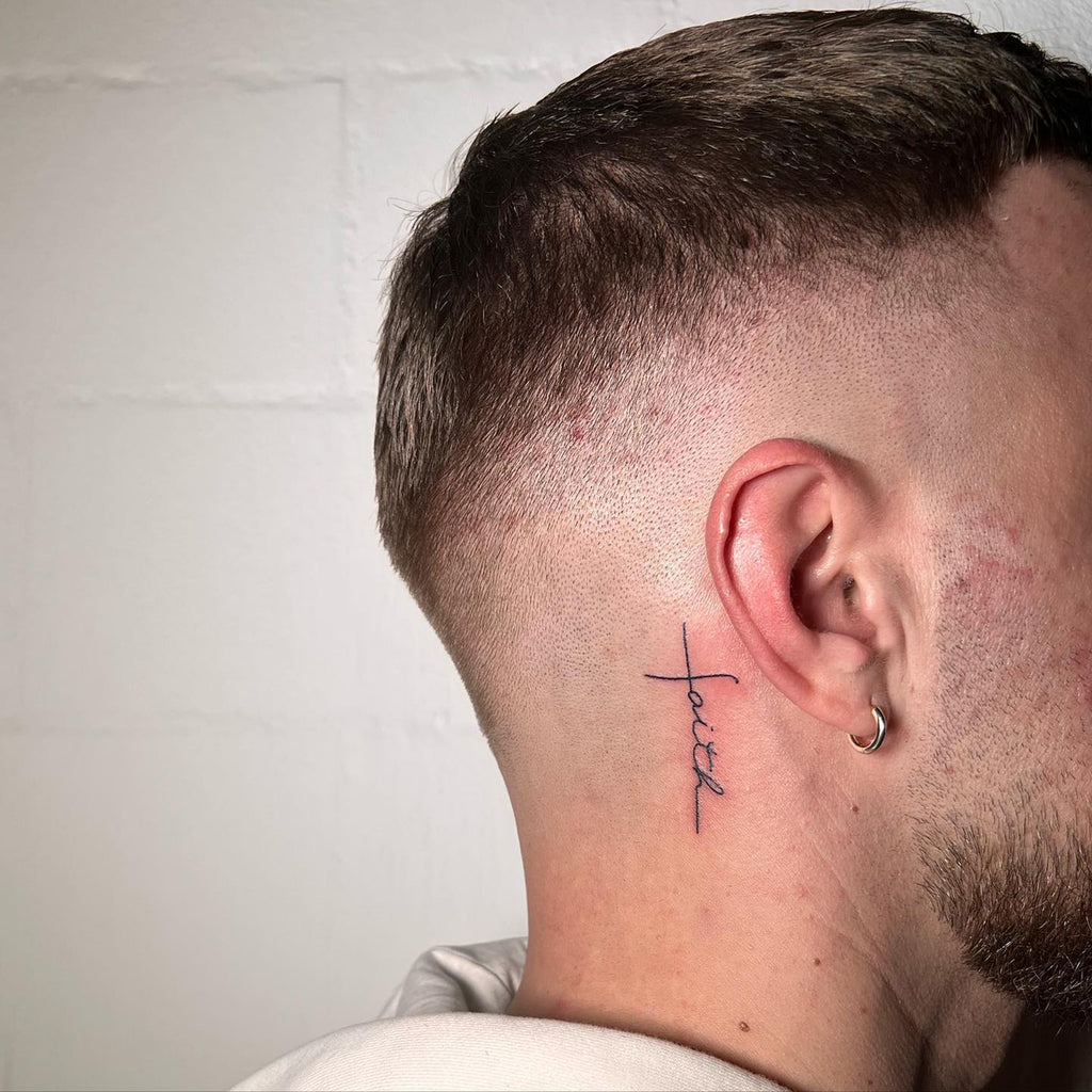 behind the ear tattoos for men 0030