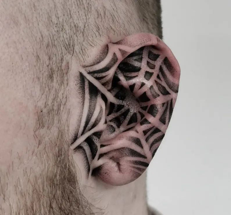 behind the ear tattoos for men 0031