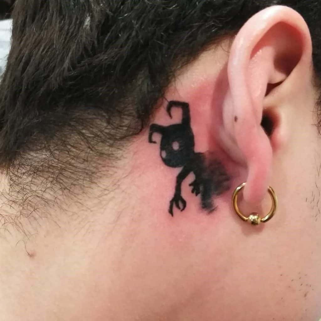 behind the ear tattoos for men 0036