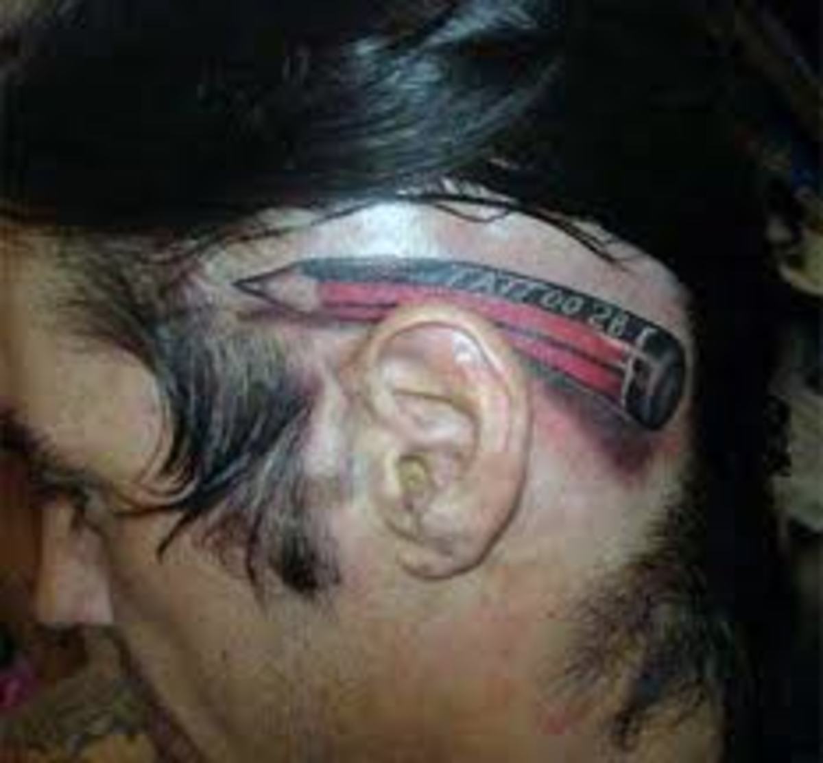 behind the ear tattoos for men 0039