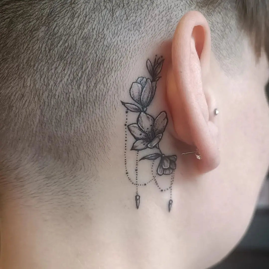 behind the ear tattoos for men 0057