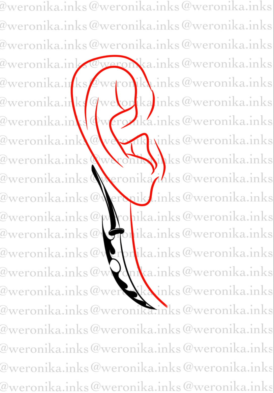 behind the ear tattoos for men 0070