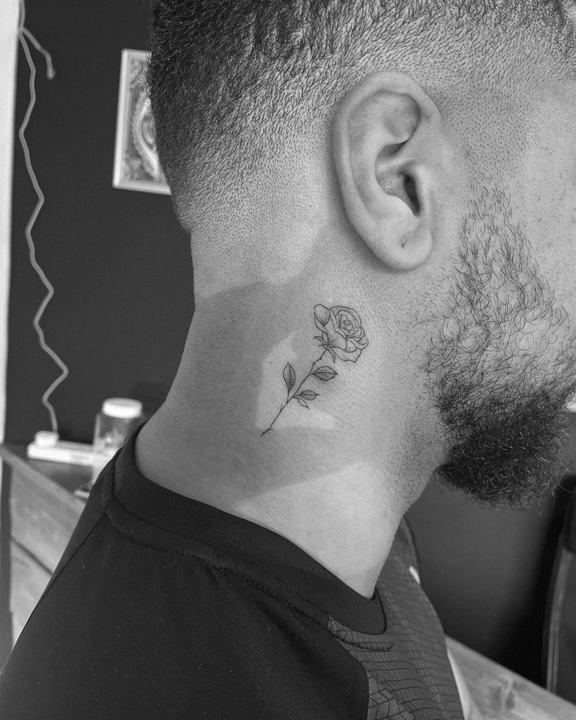 behind the ear tattoos for men 0080