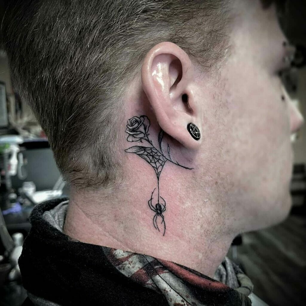 behind the ear tattoos for men 0082