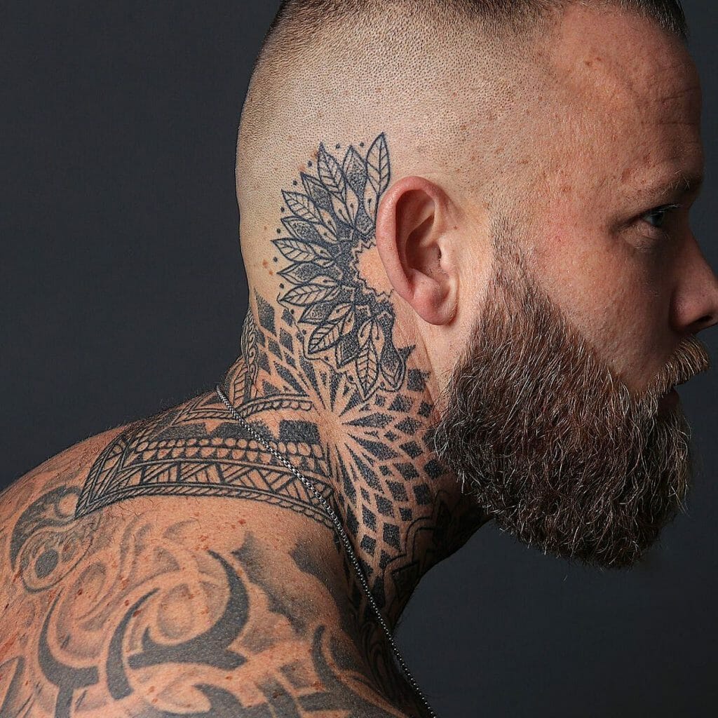 behind the ear tattoos for men 0089