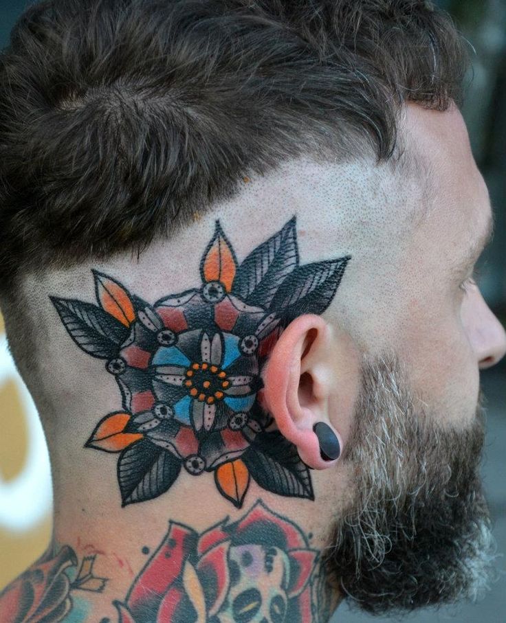 behind the ear tattoos for men 0092