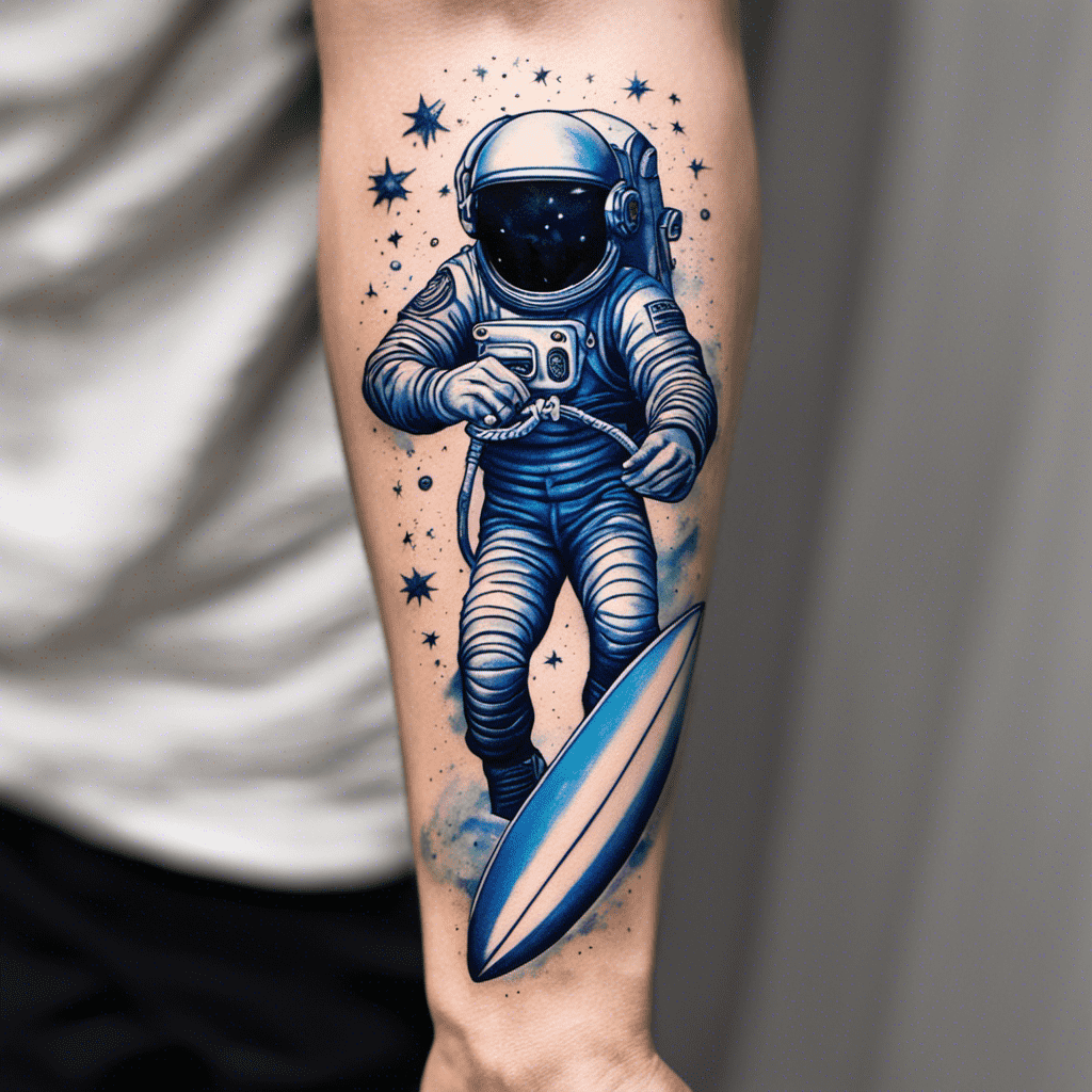 best astronaut tattoos for men