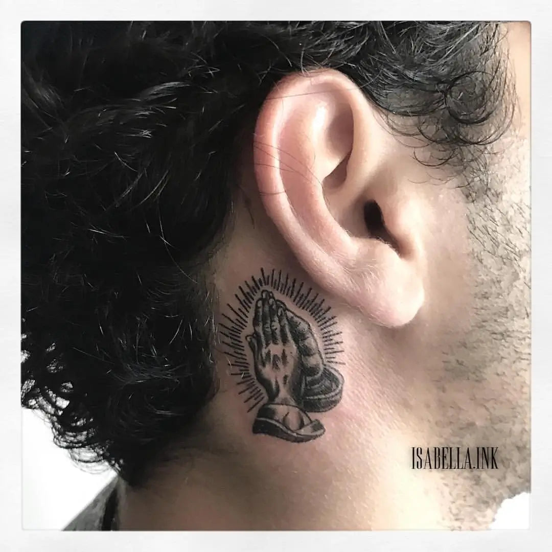 best behind the ear tattoos for men.