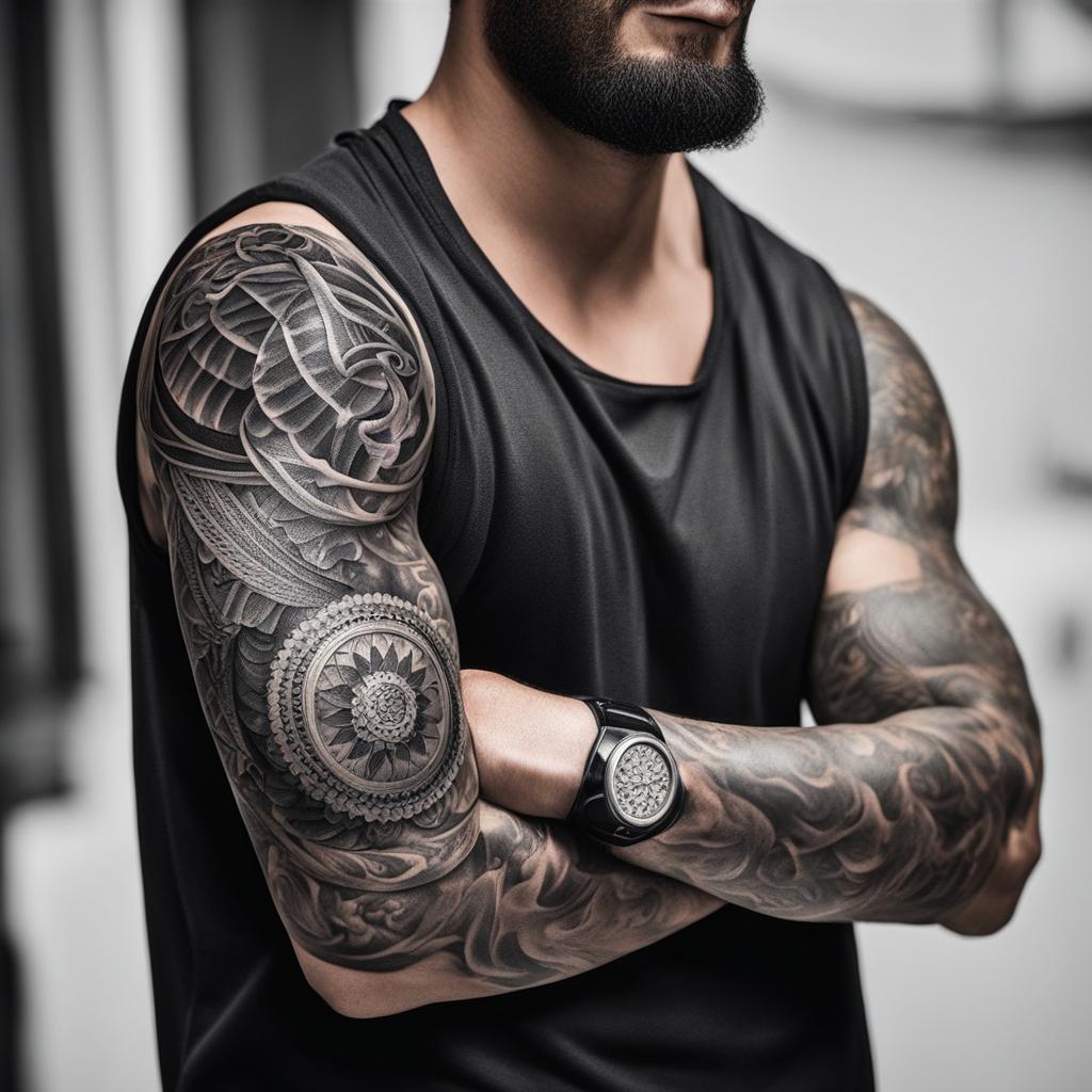 best black and white tattoos for men