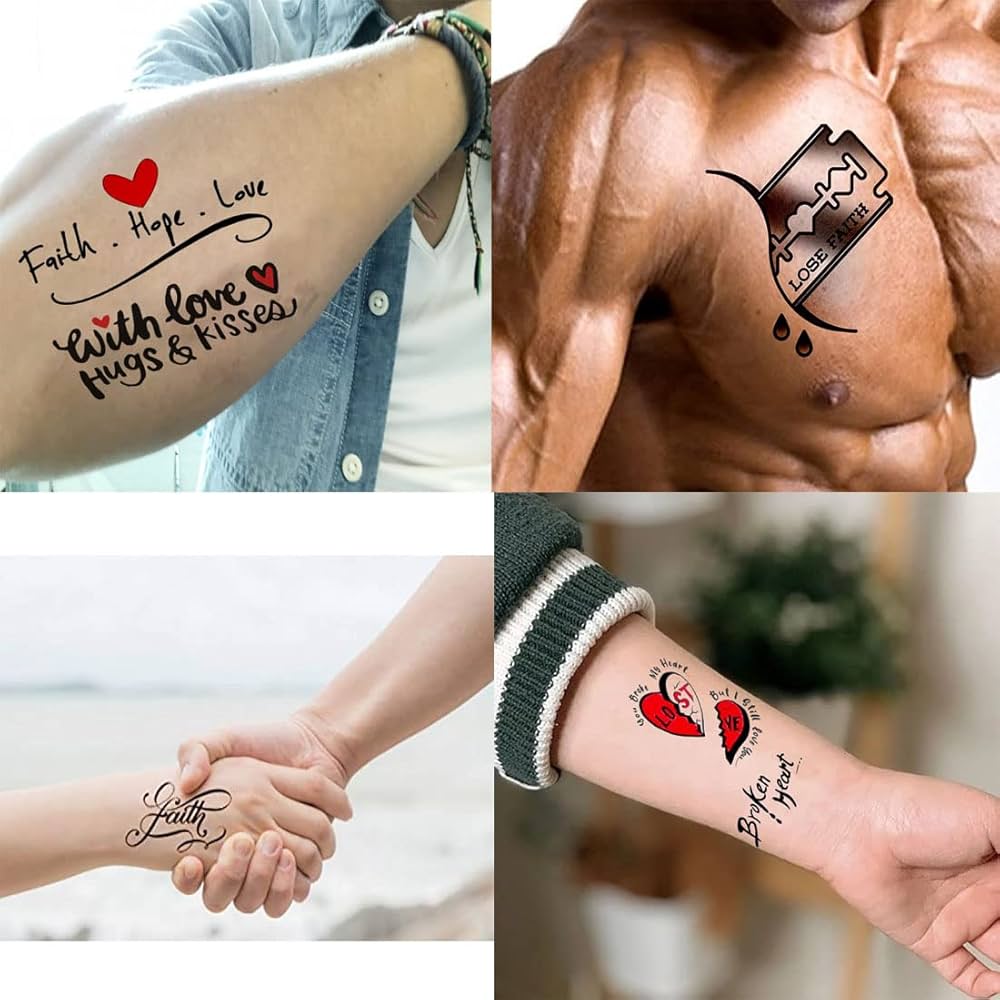 best broken heart tattoos for men