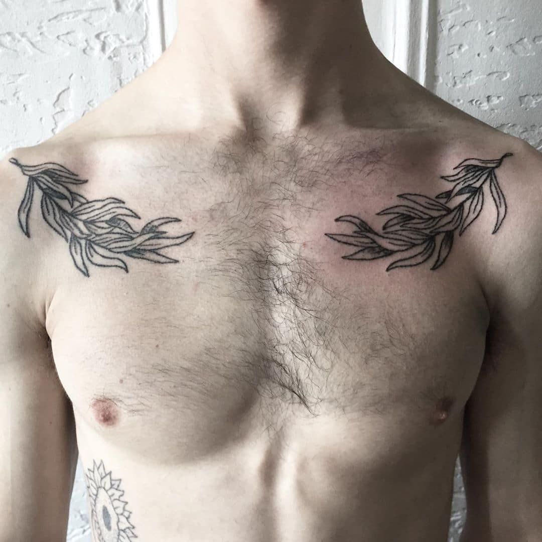 best collar bone tattoos for men