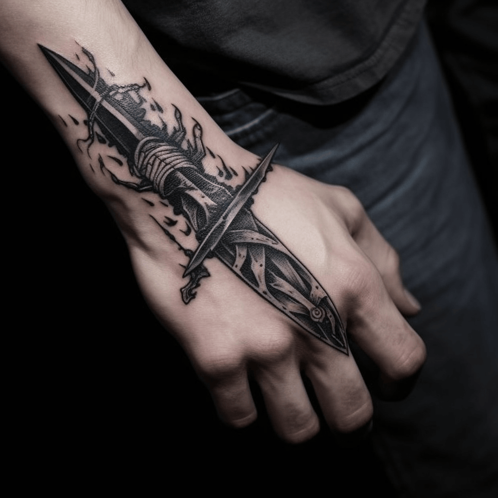 best dagger tattoos for men