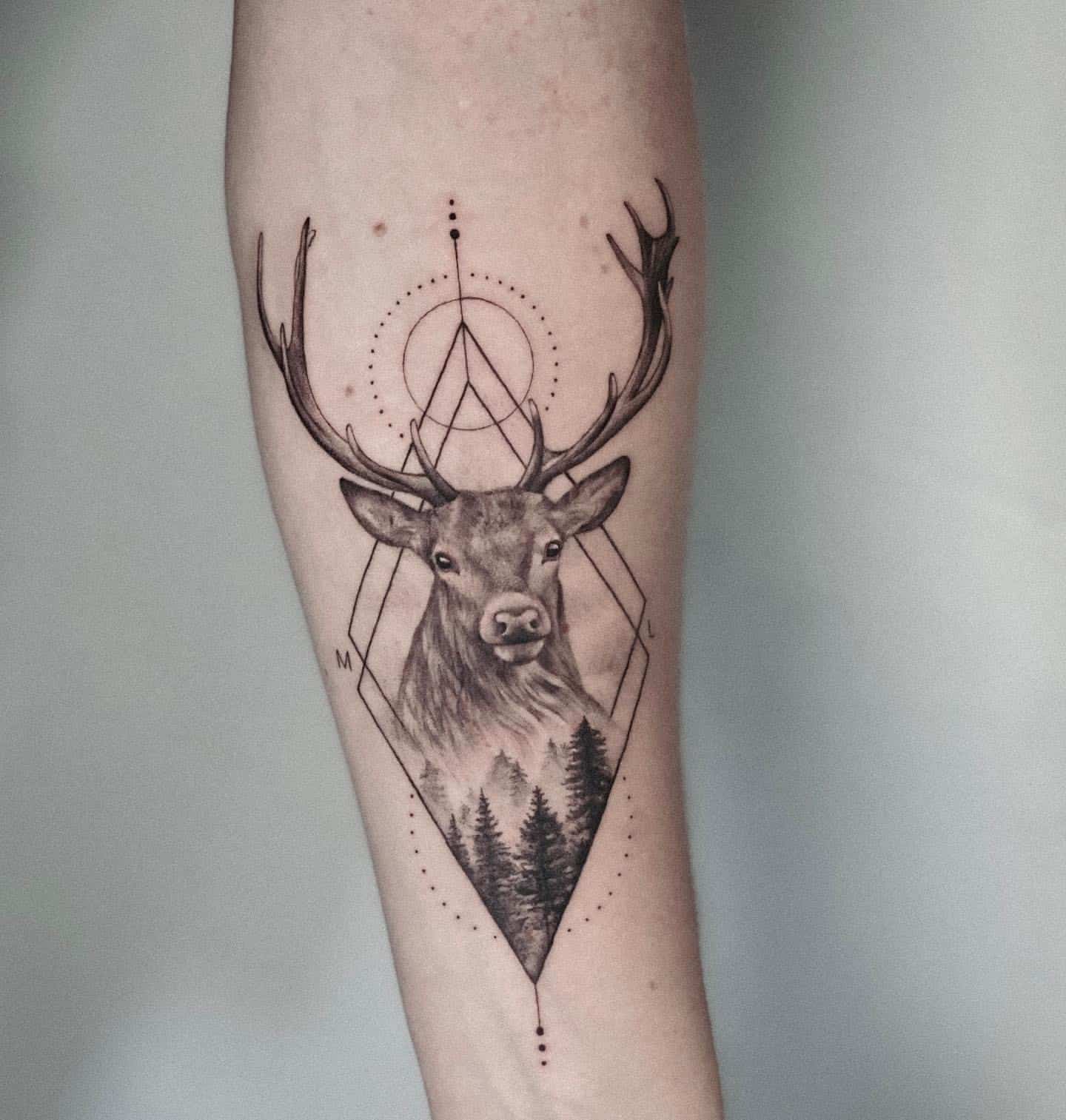 best deer tattoos for men