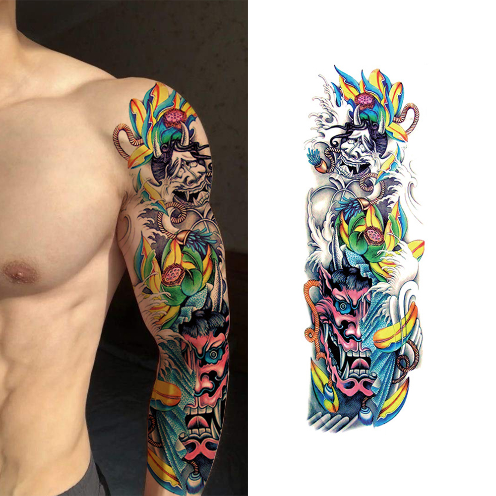 best designs for colorful sleeve tattoos for men