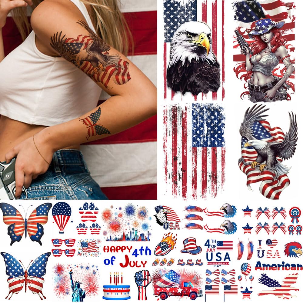 best designs for flag tattoos for men