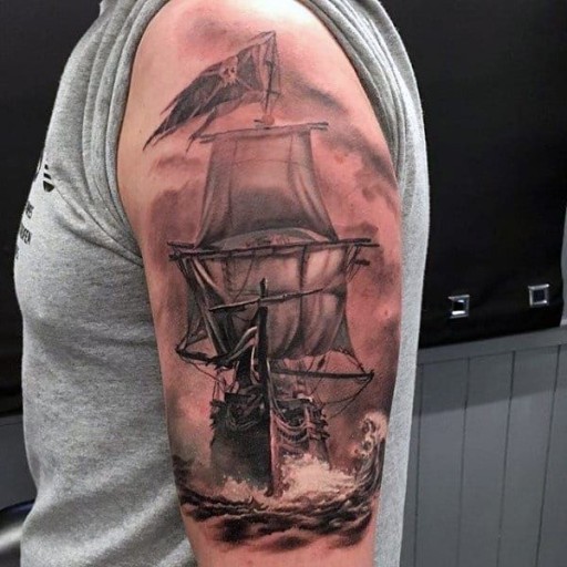 best designs for Pirate tattoos for men