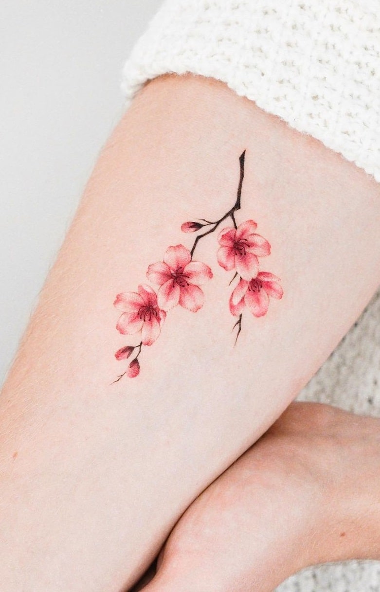 best placements for cherry blossom tattoos for men