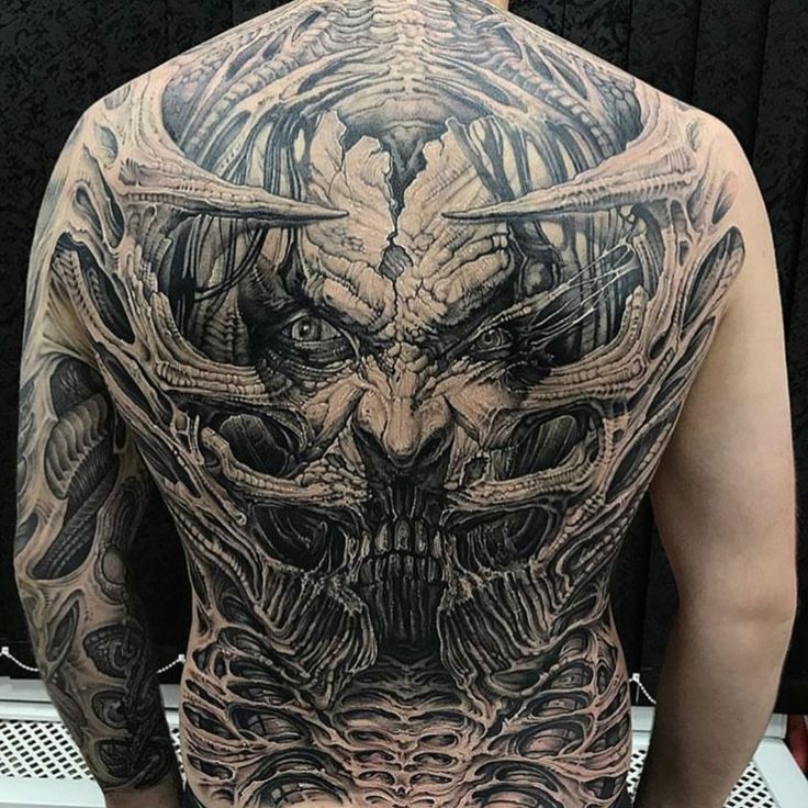 best placements for demon back tattoos for men