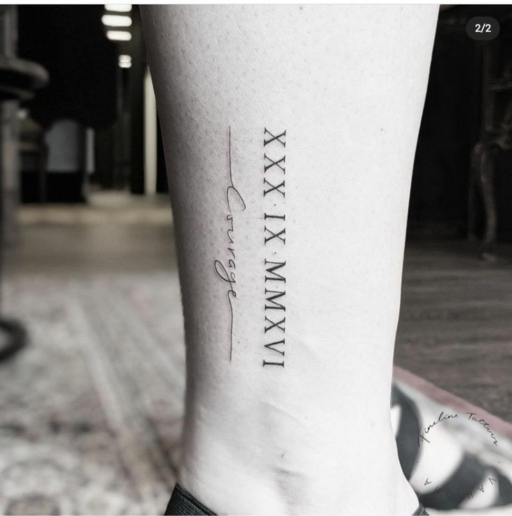 best Roman numeral tattoos for men