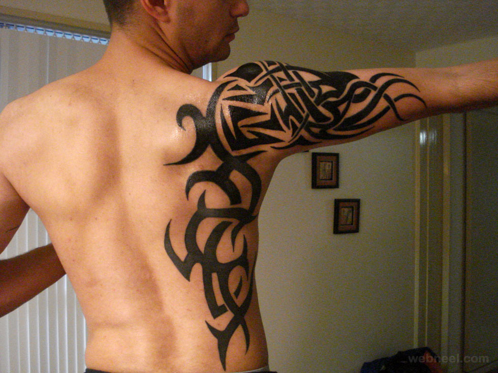 best tribal arm tattoos for men