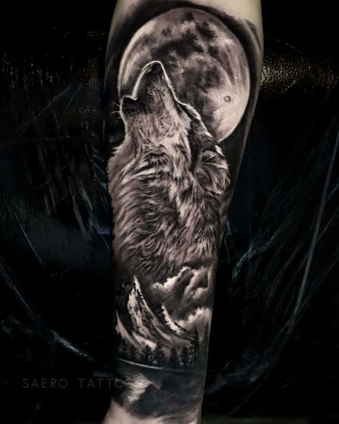 best wolf tattoo sleeves for men