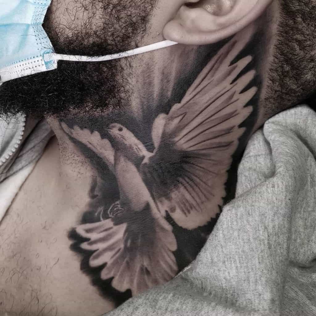 bird neck tattoos for men 0013