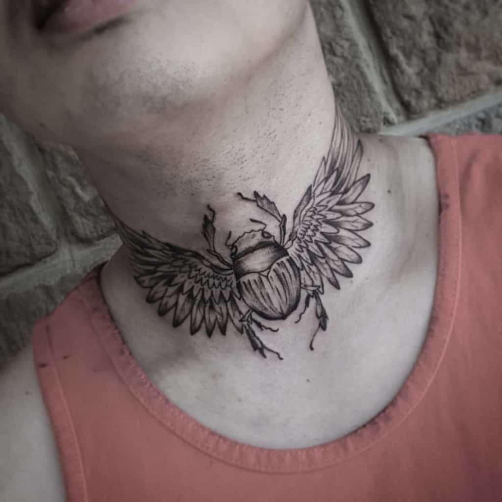 bird neck tattoos for men 0025