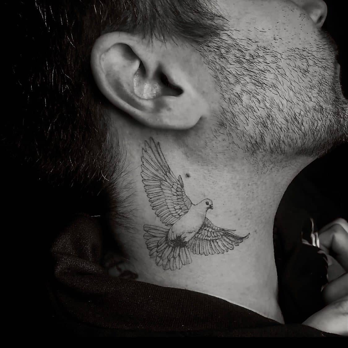 bird neck tattoos for men 0050