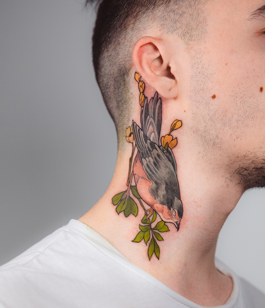 bird neck tattoos for men 0074