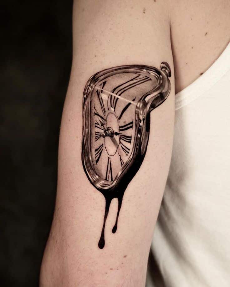 birth clock tattoo for men 0028