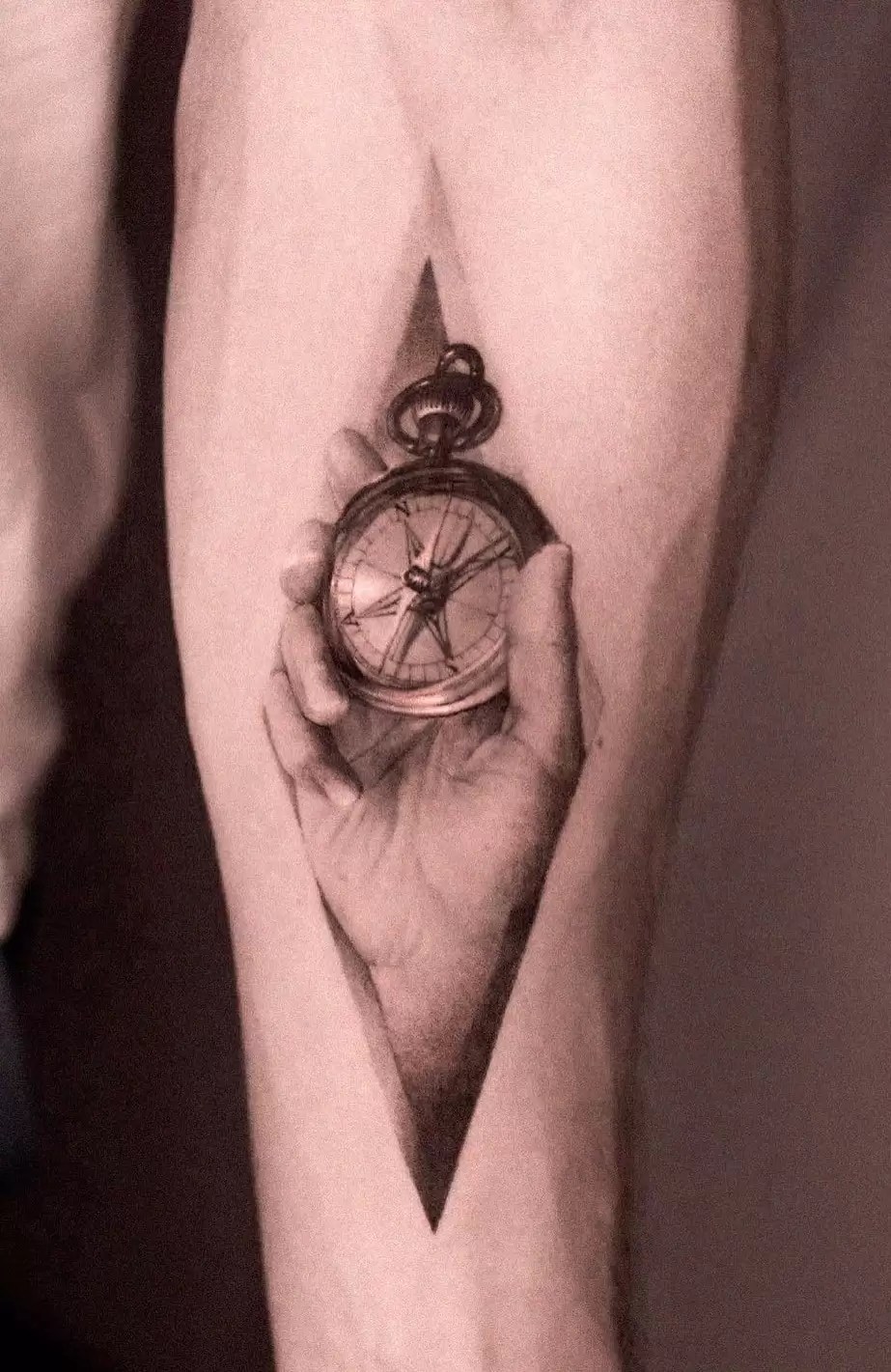 birth clock tattoo for men 0039