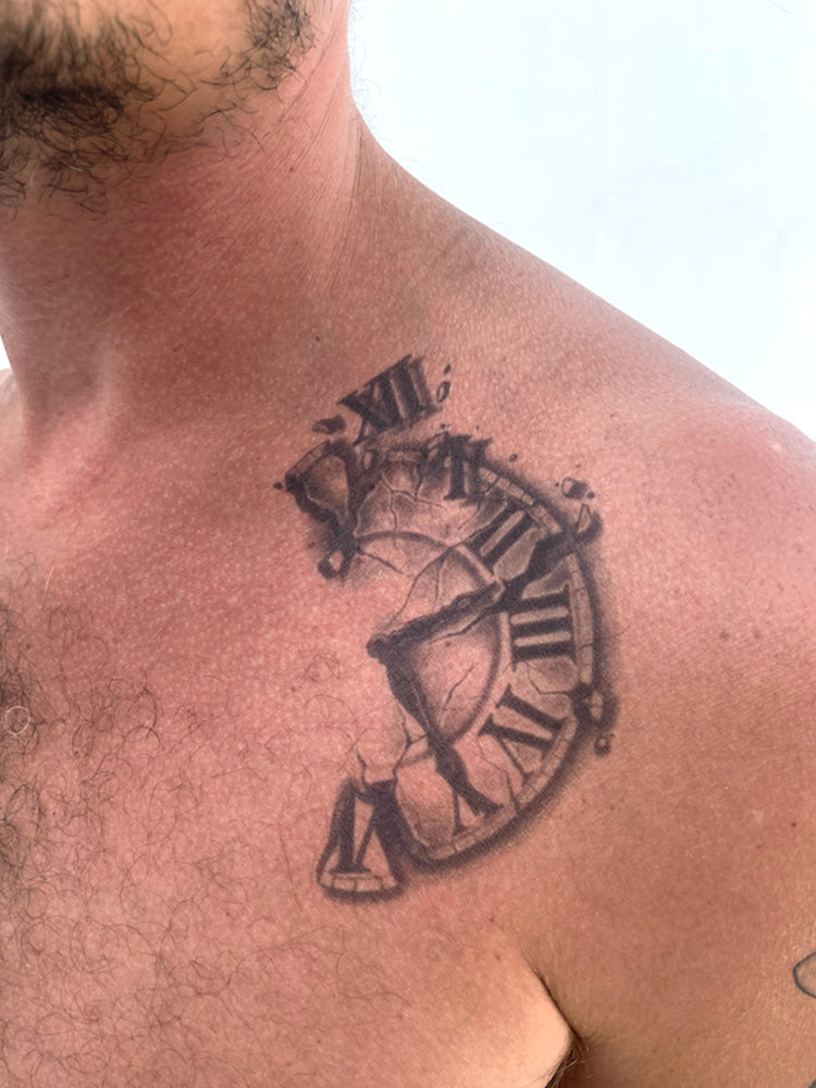 birth clock tattoo for men 0043