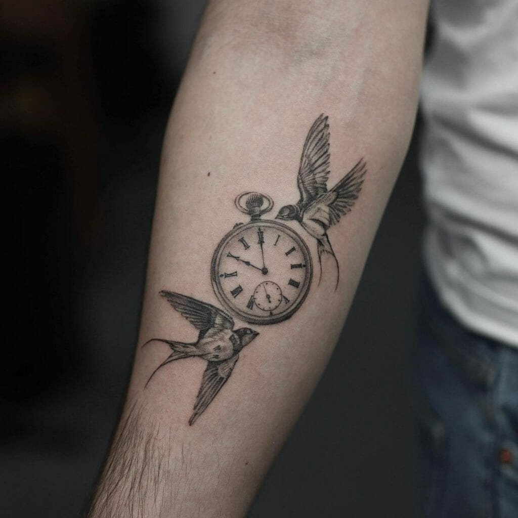 birth clock tattoo for men 0051