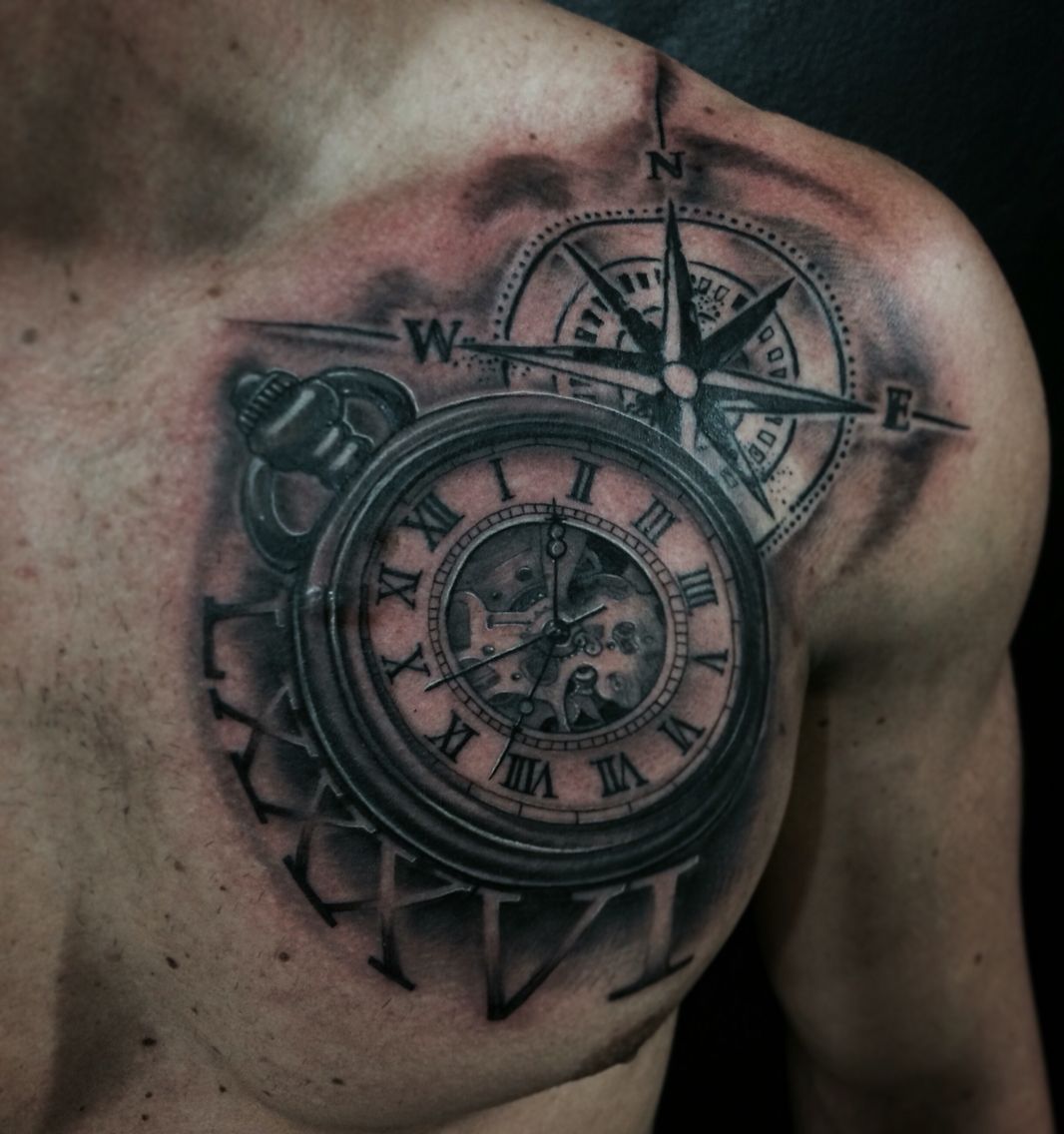 birth clock tattoo for men 0082