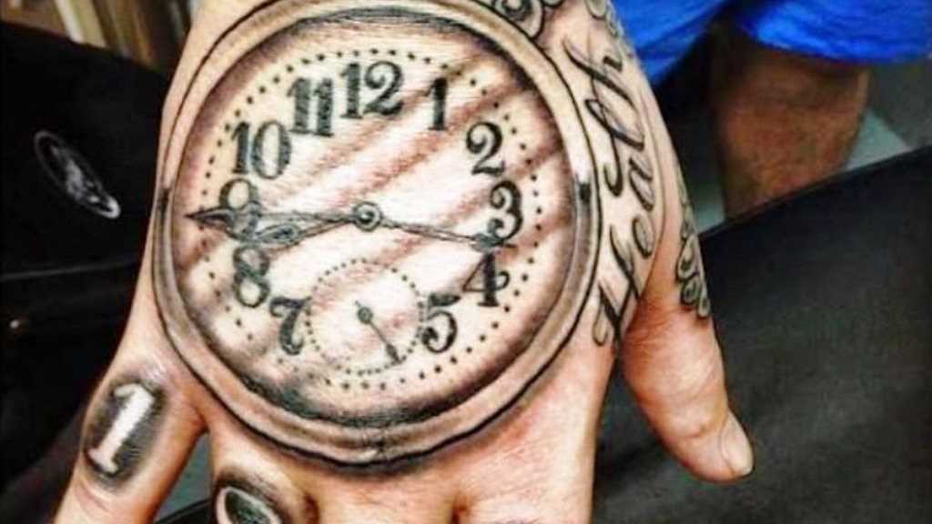 birth clock tattoo for men 0084