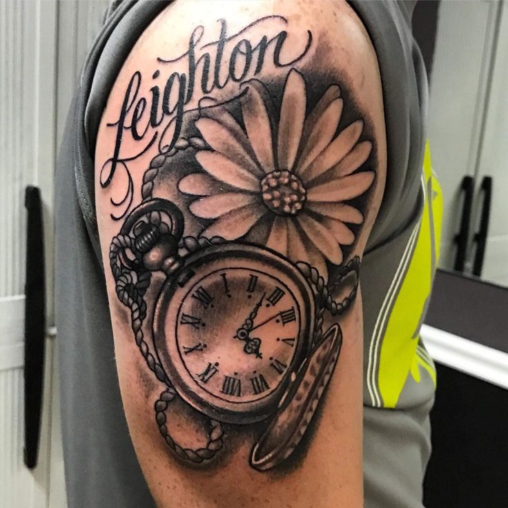 birth clock tattoo for men 0091