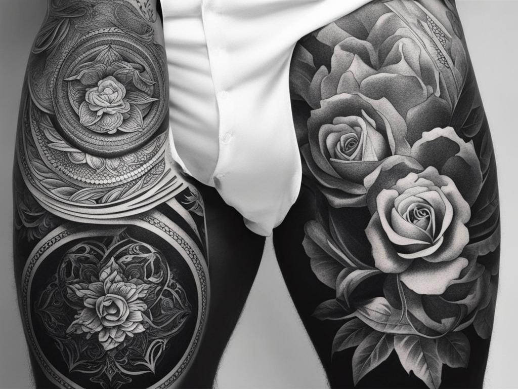 black and white tattoo inspiration for men